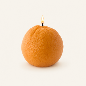 Large Orange Candle