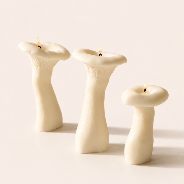 Mushroom Candle Set - 3 Pack