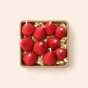 Strawberry Candles - 8 Pack