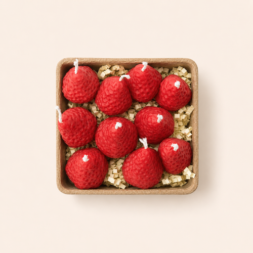 Strawberry Candles - 8 Pack