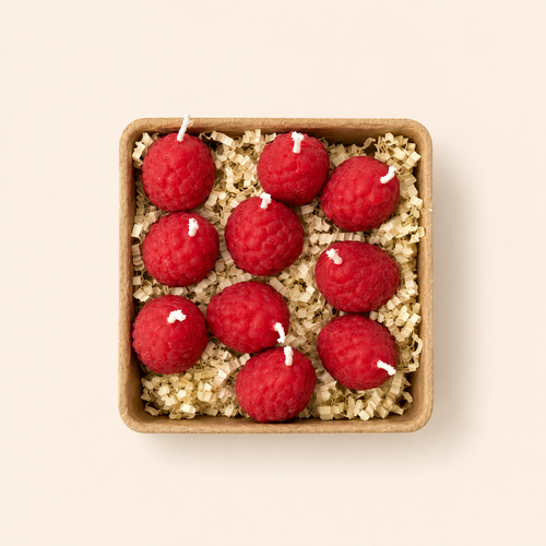 Raspberry Candles - 10 Pack