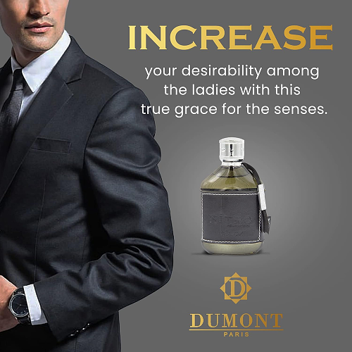 DUMONT NITRO black POUR HOMME EAU DE PARFUM 100ml Men's Fragrance