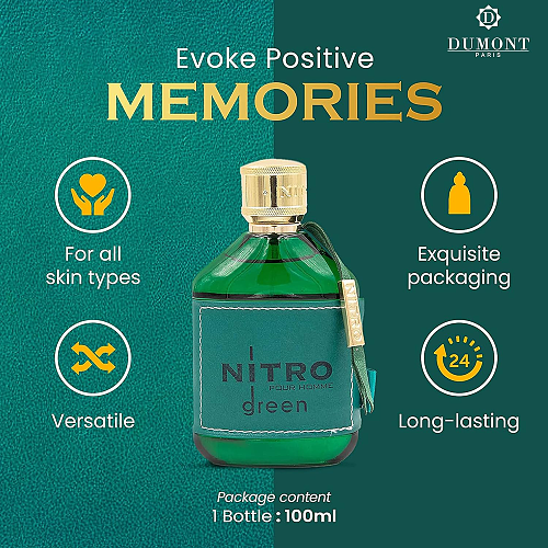 Dumont Nitro Green Pour Homme Eau de Parfum 100ml