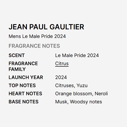 Jean Paul Gaultier Le Male Pride Edition 125ML