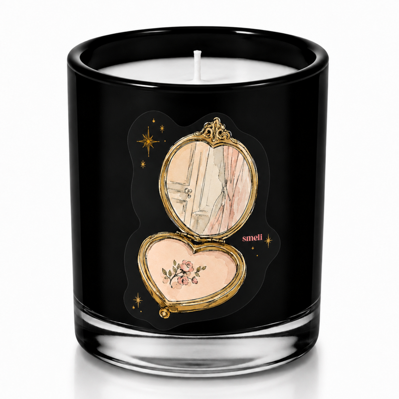Smeli 9 Ounce Soy Wax Candle, Trinket Candle