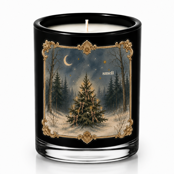 Smeli 9 Ounce Soy Wax Candle, Evergreen Candle
