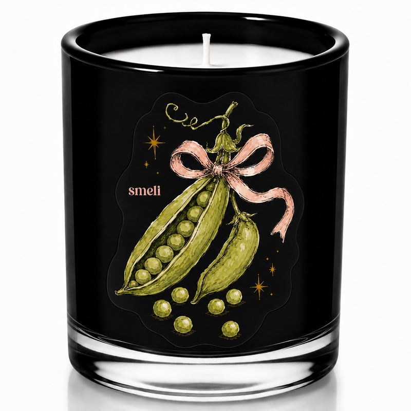 Smeli 9 Ounce Soy Wax Candle, Sweet Pea Candle