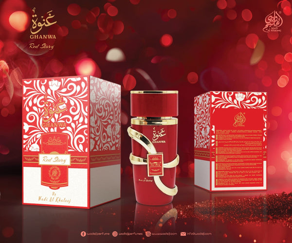 Wadi Al Khaleej Ghanwa Red Story Eau De Parfum for Women, 100 ml