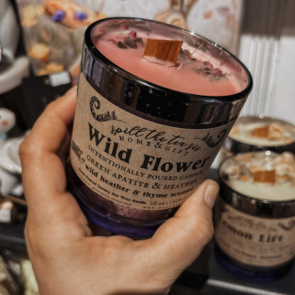 Wild Flower Manifesting Soy Wax Candle - 9oz - JAR COLOR MAY VARY