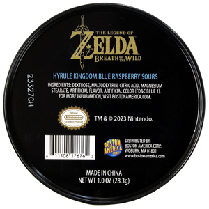 The Legend of Zelda Hyrule Kingdom, 1.2 Ounce Sour Blue Raspberry Candy in Collectible Tin - 12 Count Display Box