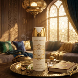 Lattafa Bade'E Al Oud Honor & Glory Unisex Perfumed Body Spray, 200 ml/6.67 fl.oz.